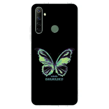 Picasee husă transparentă din silicon pentru Realme 6i - Diamanty Blue
