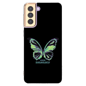 Picasee husă transparentă din silicon pentru Samsung Galaxy S21+ 5G G996F - Diamanty Blue