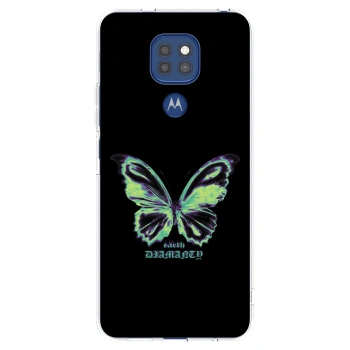 Picasee husă transparentă din silicon pentru Motorola Moto G9 Play - Diamanty Blue