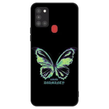 Husă pentru Samsung Galaxy A21s - Diamanty Blue