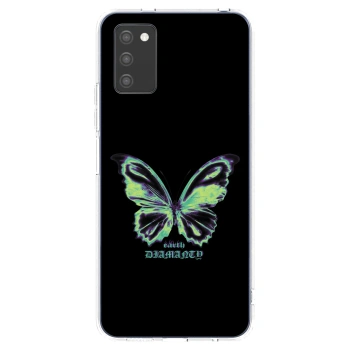 Picasee husă transparentă din silicon pentru Samsung Galaxy A02s A025G - Diamanty Blue