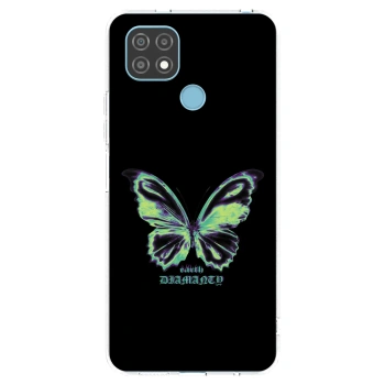Picasee husă transparentă din silicon pentru Realme C21 - Diamanty Blue