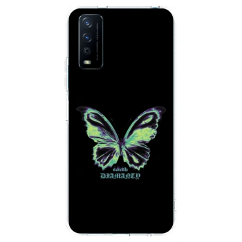 Picasee husă transparentă din silicon pentru Vivo Y11s - Diamanty Blue