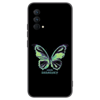 Picasee husă neagră din silicon pentru Realme GT Master Edition 5G - Diamanty Blue