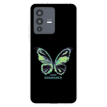 Picasee husă transparentă din silicon pentru Vivo V23 5G - Diamanty Blue