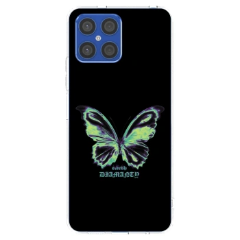 Picasee husă transparentă din silicon pentru Honor X8 4G - Diamanty Blue