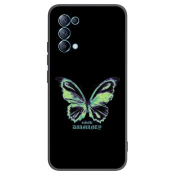 Picasee husă neagră din silicon pentru OPPO Reno 5 5G - Diamanty Blue