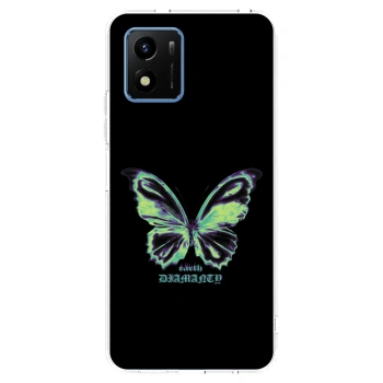 Picasee husă transparentă din silicon pentru Vivo Y01 - Diamanty Blue