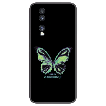 Picasee husă neagră din silicon pentru Honor 70 - Diamanty Blue