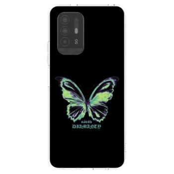 Picasee husă transparentă din silicon pentru OPPO A94 5G - Diamanty Blue