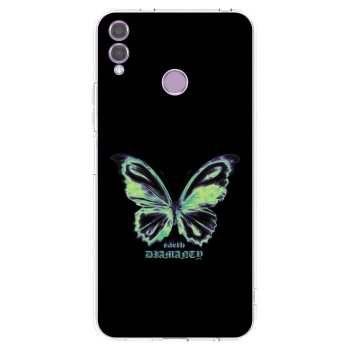 Picasee husă transparentă din silicon pentru Honor 8X - Diamanty Blue
