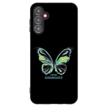 Picasee husă neagră din silicon pentru Samsung Galaxy A14 5G A146P - Diamanty Blue