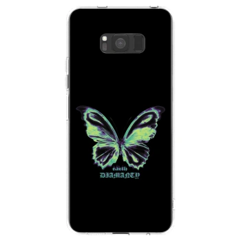 Picasee husă transparentă din silicon pentru Samsung Galaxy S8 G950F - Diamanty Blue