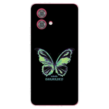 Picasee husă transparentă din silicon pentru Motorola Moto G84 5G - Diamanty Blue