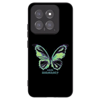 Picasee husă neagră din silicon pentru Xiaomi 14 - Diamanty Blue