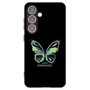 Picasee husă neagră din silicon pentru Samsung Galaxy S24 S921B 5G - Diamanty Blue
