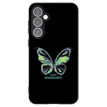 Picasee husă neagră din silicon pentru Samsung Galaxy S23 FE S711B - Diamanty Blue