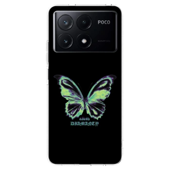 Picasee husă transparentă din silicon pentru Xiaomi Poco X6 Pro - Diamanty Blue