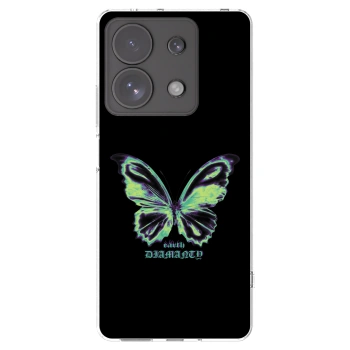 Picasee husă transparentă din silicon pentru Xiaomi Redmi Note 13 Pro 4G - Diamanty Blue