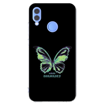 Picasee husă transparentă din silicon pentru Honor 10 Lite - Diamanty Blue