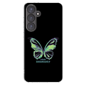 Picasee husă transparentă din silicon pentru Samsung Galaxy S24 FE S721B - Diamanty Blue