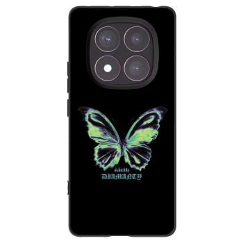 Picasee husă neagră din silicon pentru Xiaomi Redmi Note 14 Pro 4G - Diamanty Blue