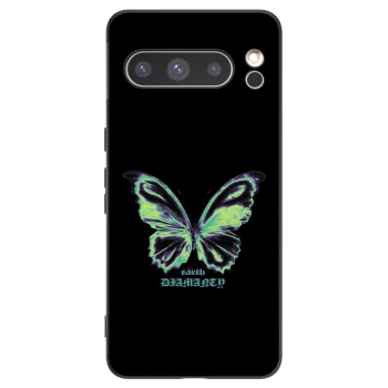 Picasee husă neagră din silicon pentru Google Pixel 8 Pro - Diamanty Blue