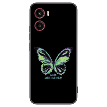 Picasee husă neagră din silicon pentru Motorola Moto G05 - Diamanty Blue