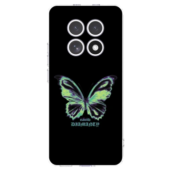 Picasee husă transparentă din silicon pentru Xiaomi Redmi Note 15 - Diamanty Blue