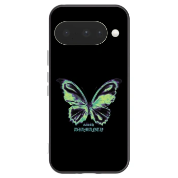 Picasee husă neagră din silicon pentru Google Pixel 10 - Diamanty Blue