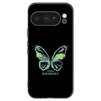 Picasee husă neagră din silicon pentru Google Pixel 10 Pro - Diamanty Blue