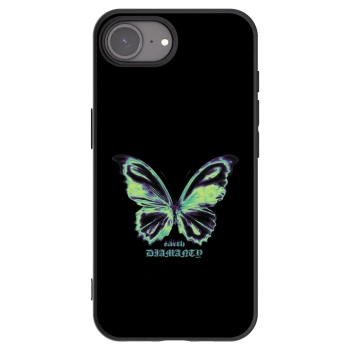 Picasee husă neagră din silicon pentru Apple iPhone 17e - Diamanty Blue