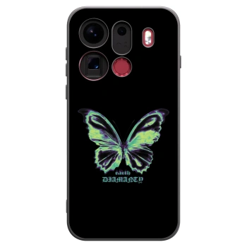Picasee husă neagră din silicon pentru OPPO Find X9 Pro - Diamanty Blue