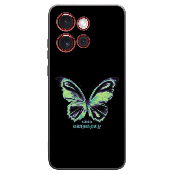 Picasee husă neagră din silicon pentru Motorola Edge 60 Neo 5G - Diamanty Blue