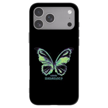 Picasee husă neagră din silicon pentru Apple iPhone 18 Pro Max - Diamanty Blue