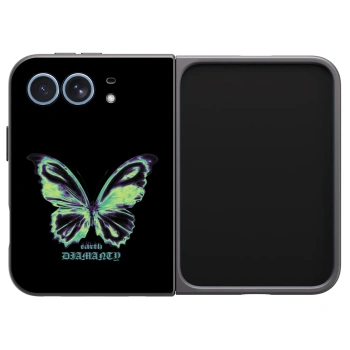 Picasee husă neagră din silicon pentru Apple iPhone Duo - Diamanty Blue