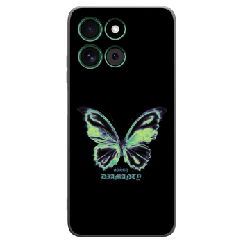 Picasee husă neagră din silicon pentru Motorola Moto G57 Power - Diamanty Blue