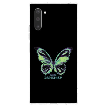 Picasee husă transparentă din silicon pentru Samsung Galaxy Note 10 N970F - Diamanty Blue