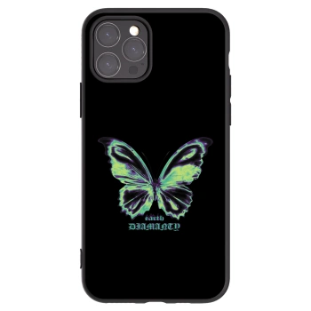 Picasee husă neagră din silicon pentru Apple iPhone 11 Pro - Diamanty Blue