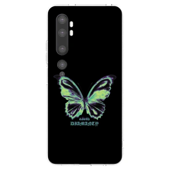 Picasee husă transparentă din silicon pentru Xiaomi Mi Note 10 (Pro) - Diamanty Blue