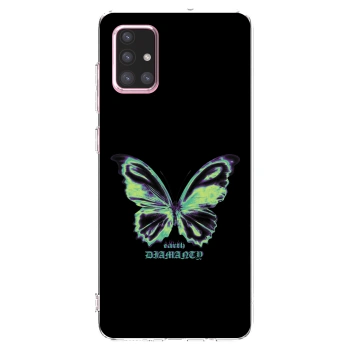 Picasee husă transparentă din silicon pentru Samsung Galaxy A71 A715F - Diamanty Blue