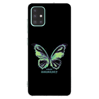 Picasee husă transparentă din silicon pentru Samsung Galaxy A51 A515F - Diamanty Blue