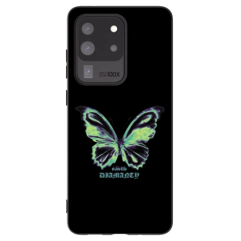 Picasee husă neagră din silicon pentru Samsung Galaxy S20 Ultra 5G G988F - Diamanty Blue
