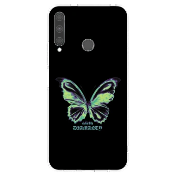 Picasee husă transparentă din silicon pentru Huawei P40 Lite E - Diamanty Blue