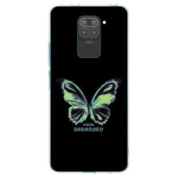 Picasee husă neagră din silicon pentru Xiaomi Redmi Note 9 - Diamanty Blue