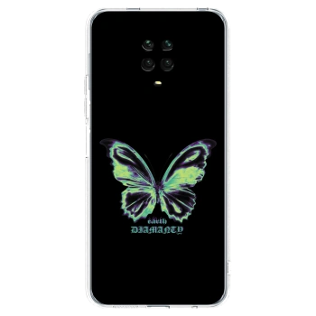 Picasee husă transparentă din silicon pentru Xiaomi Redmi Note 9S - Diamanty Blue