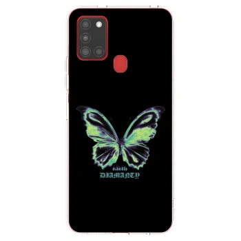 Picasee husă transparentă din silicon pentru Samsung Galaxy A21s - Diamanty Blue