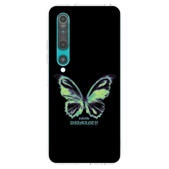 Picasee husă transparentă din silicon pentru Xiaomi Mi 10 - Diamanty Blue