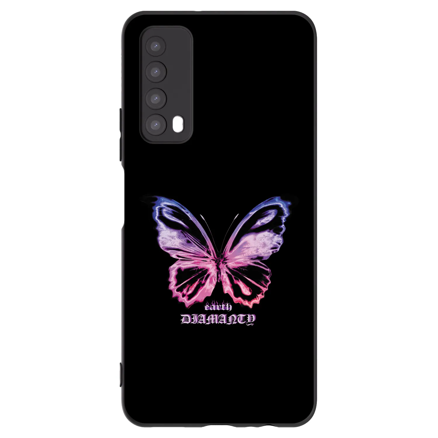 Picasee husă neagră din silicon pentru Huawei P Smart 2021 - Diamanty Purple