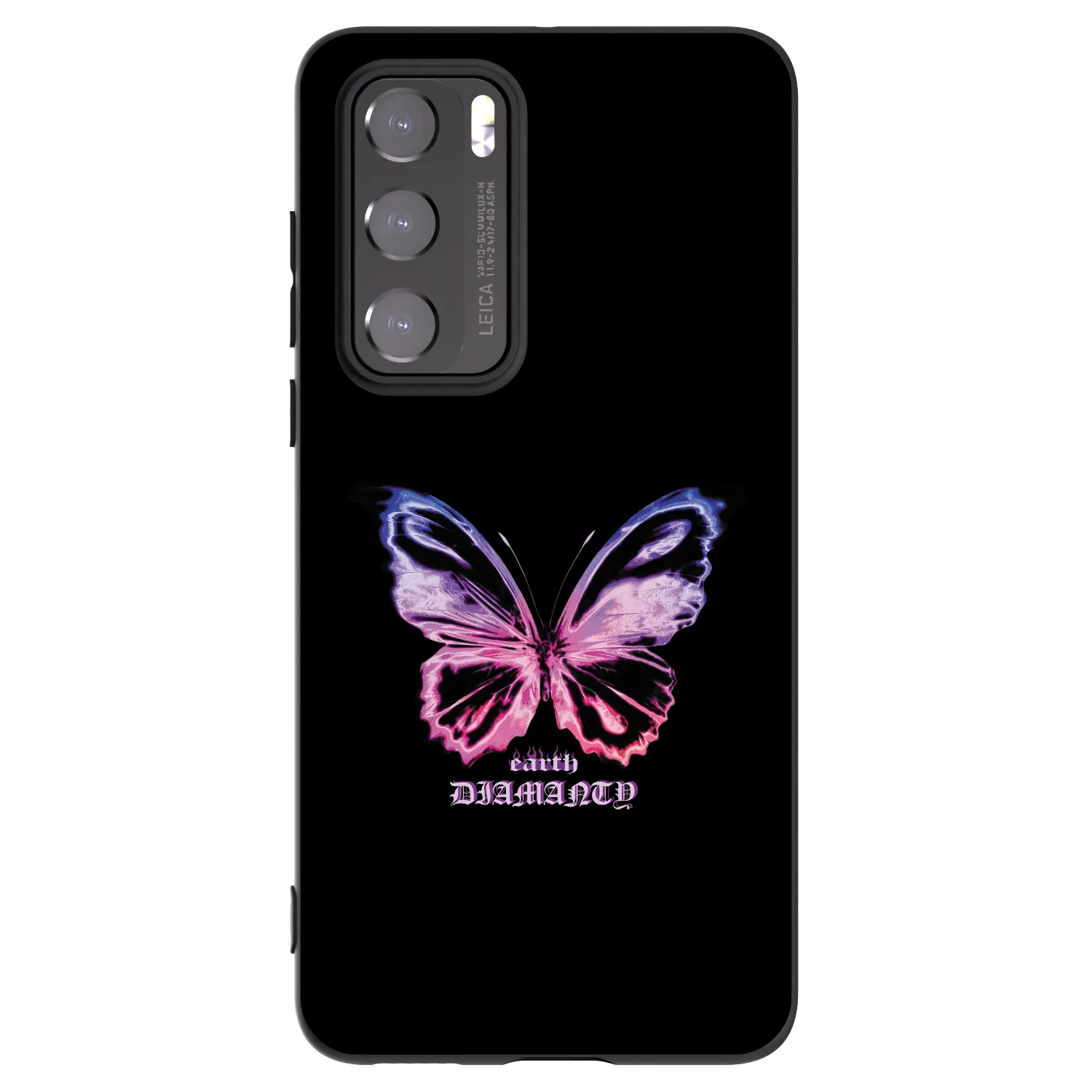 Picasee husă neagră din silicon pentru Huawei P40 - Diamanty Purple